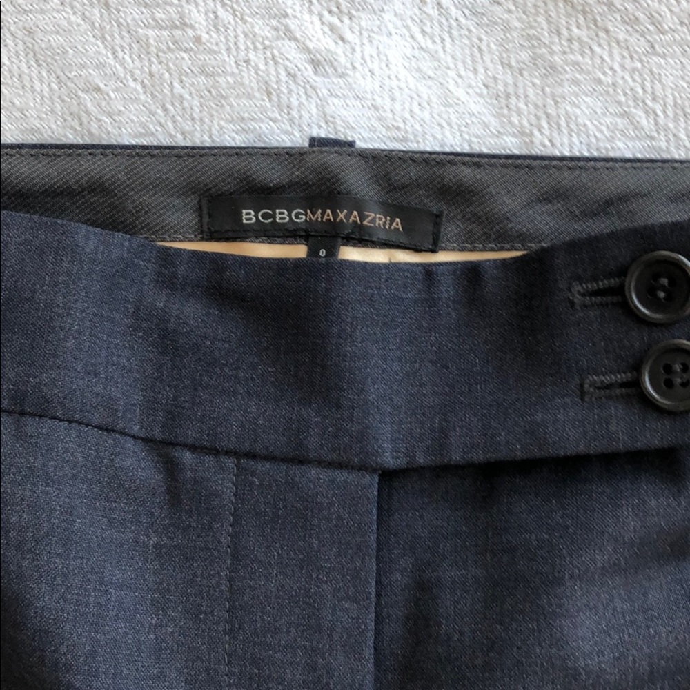 BCBG heather navy dress pants - Picture 2 of 3